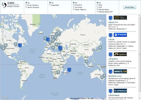 Forex Magnates Directory Releases The First Ever Visual Map Of Brokers