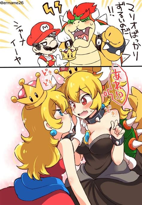 bowsette x mariette mario comics super mario art mario fan art