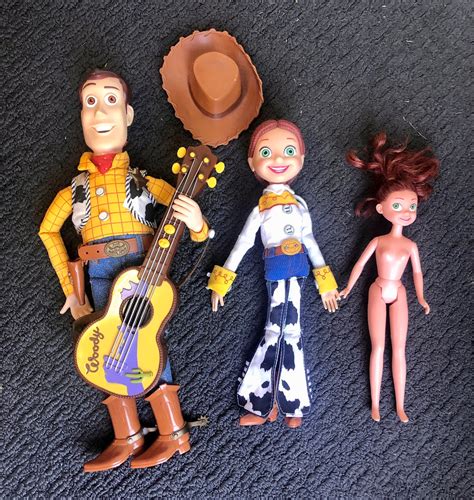 Vintage 1990s 4 Piece Toy Story Woody And Jessie Doll Set Lot Etsy