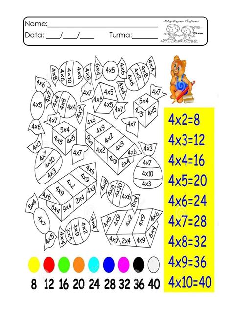 Espaço Professor Multiplicação Divertida Atividades De Multiplicação