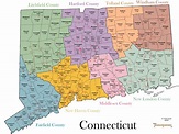 Connecticut Maps With Towns - Tourist Map Of English