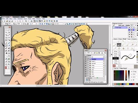 Manga Studio 4 Cell Shading Coloring Tutorial 1 Youtube