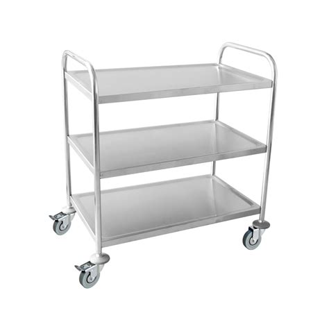 Stainless Steel Service Trolley Shelves X X H Cm Sunnex