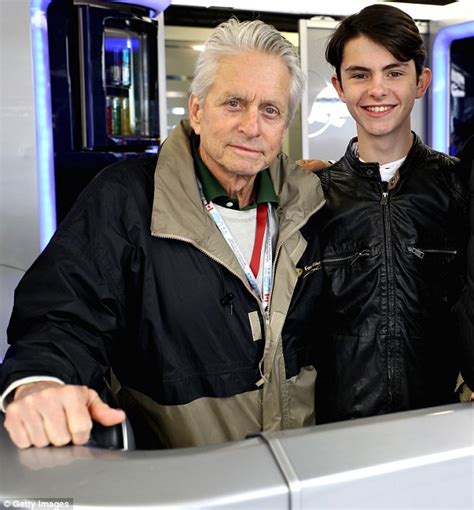 Michael Douglas Takes Son Dylan To Watch The Canadian Grand Prix
