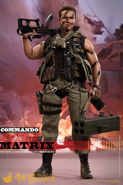 Figura Estatua Commando John Matrix 16 32 Cm Personajes De