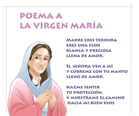 Poema Mes De María Poesía Para Niños Dulce Madre Oracion Poema Para