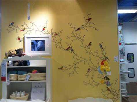 Wall Mural Display At Ikea Decal Of Tree Branches And Birds I Like No