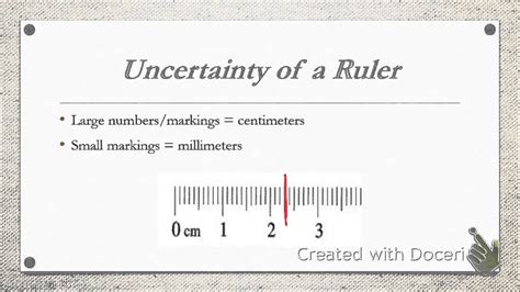 To calculate the uncertainty of your measurements, you'll need to find the best estimate of your measurement and consider the results when you add or subtract the measurement of uncertainty. 1.2 UNCERTAINTY AND THE RULER - YouTube