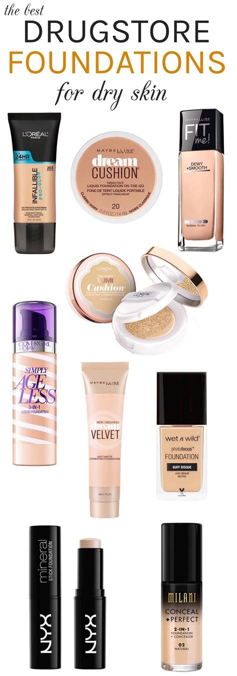 The Best Drugstore Foundations For Dry Skin All Under 12
