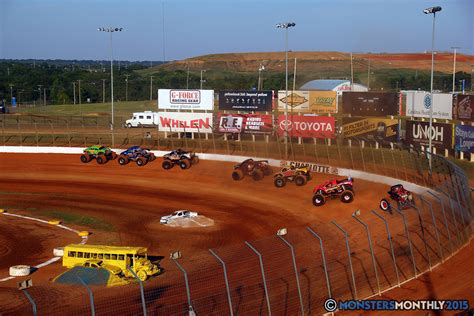 The dirt track at charlotte motor speedway. Circle K Back To School Monster Truck Bash | Charlotte, NC ...