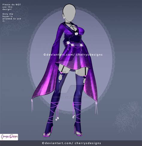 Closed 24h Auction Outfit Adopt 1494 By Cherrysdesigns On Deviantart