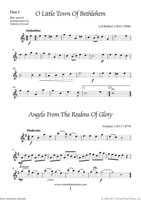 Easy Christmas Flute Quartet Sheet Music Carols Pdf Collection 3 Artofit