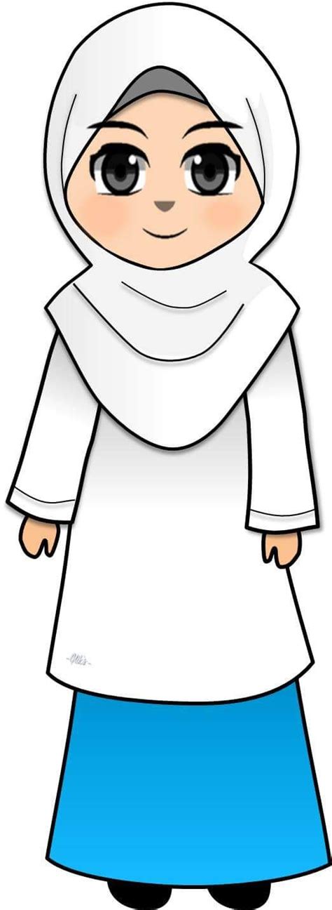Pin By Ct Hajar On Doodle Islamic Cartoon Anime Muslim Cartoon Clip Art
