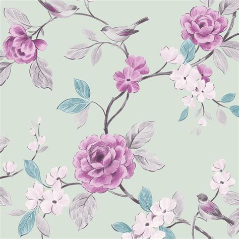 Arthouse Opera Lara Floral Wallpaper Mint 414500 Wallpaper From I