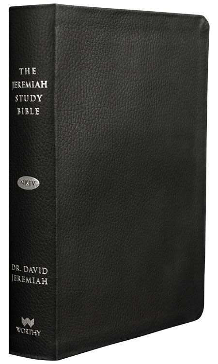 Jeremiah Study Bible Nkjv Genuine Leather Black Au