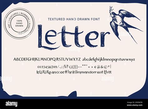 Handwritten Font Typography Creative Sans Serif Alphabet Modern