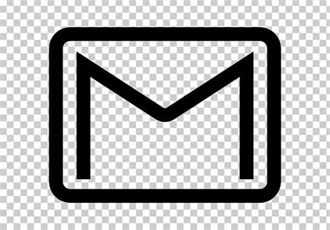 Gmail Computer Icons Logo Email Png Clipart Angle Area Black Black