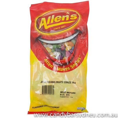 Allens Mixed Jelly Beans 1kg Candy Bar Sydney