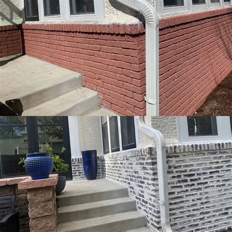 How To Turn Painted Brick Into A German Schmear Look