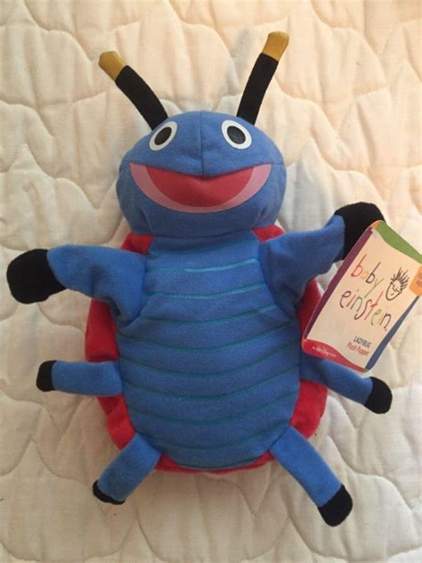 Baby Einstein Hand Puppet Ladybug Pretend Play Educational Plush Toy