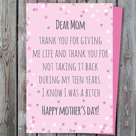 Printable Mothers Day Card Funny Mothers Day Card Etsy Funny Mothers Day Funny Mother