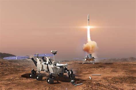 Space Future Probes Martian Sample Return Mission