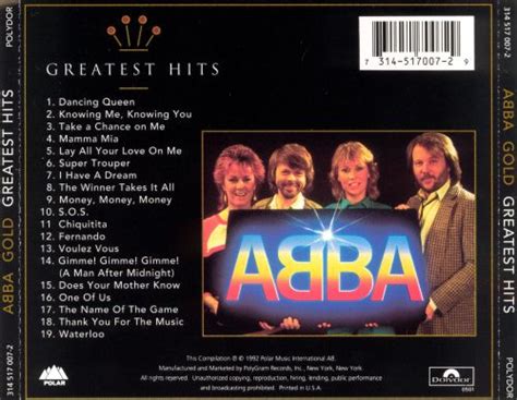 Includes album cover, release year, and user reviews. Gold: Greatest Hits - ABBA | Releases | AllMusic