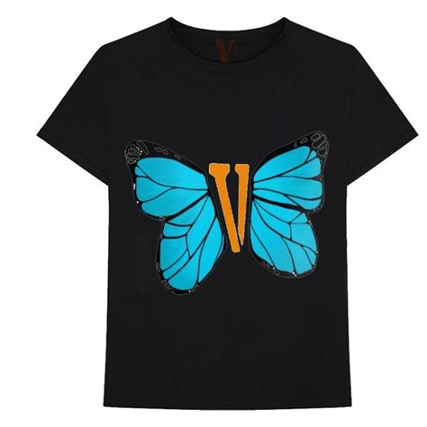 Vlone Blue Butterfly T Shirt Vlone Ltd