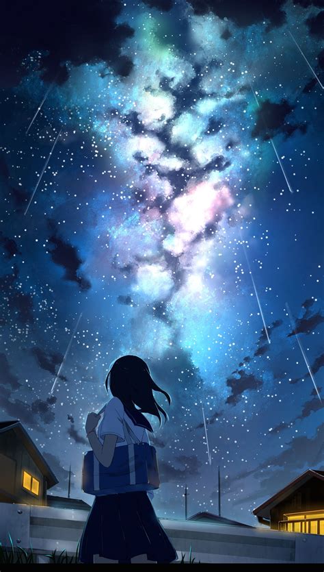 Galaxy Girl Anime Wallpapers Wallpaper Cave