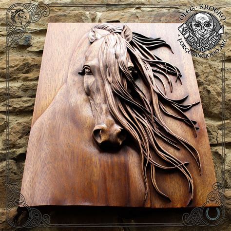 Pin On Horse Wood Carving