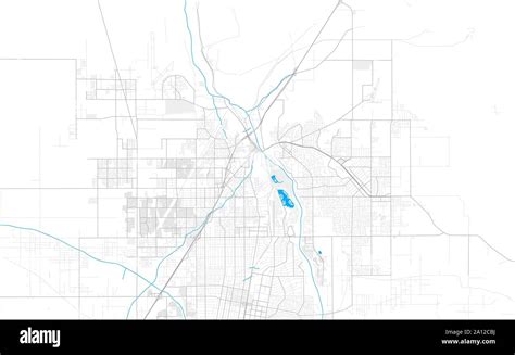 Rich Detailed Vector Area Map Of Victorville California Usa Map Template For Home Decor Stock