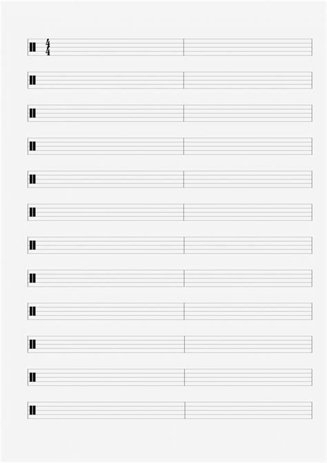 Free Printable Blank Music Sheets Colonarsd7 Pertaining To Blank