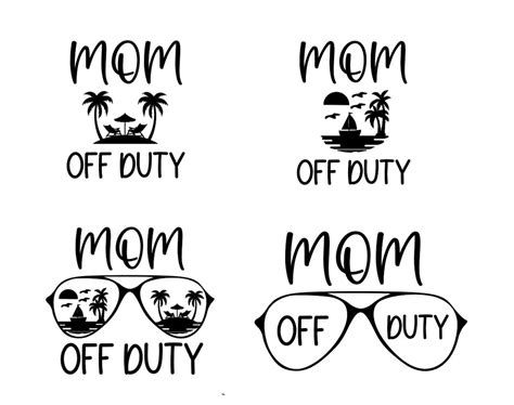 mom off duty svg mom vacation svg messy bun svg messy bun etsy