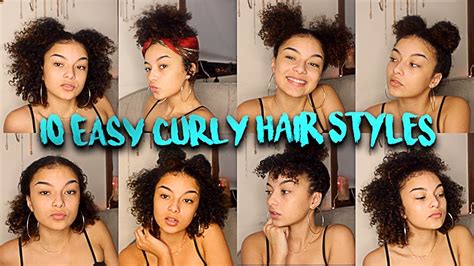 10 Easy Curly Hairstyles Youtube