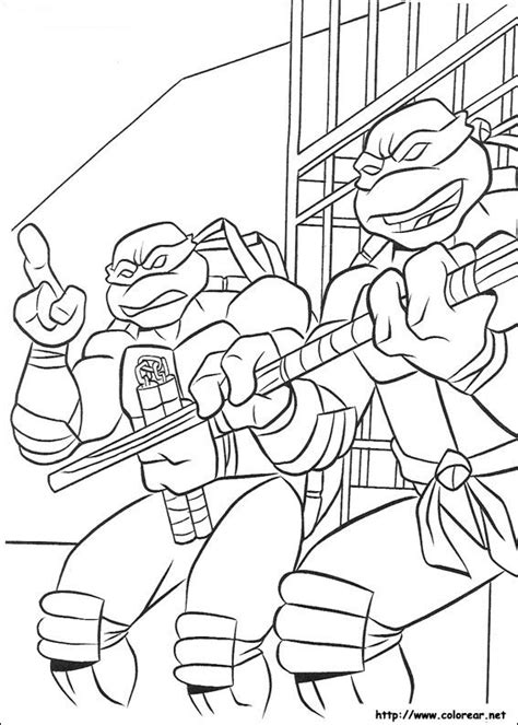 Dibujos para colorear de Las Tortugas Ninja Turtles