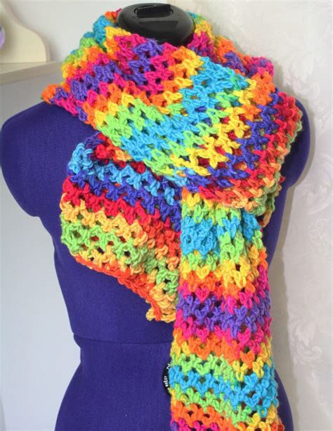 Rainbow Scarf 4 Lucy Kate Crochet