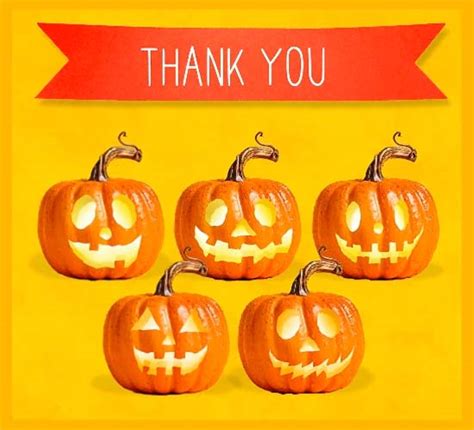 Thank You Halloween Pumpkin Dance Free Thank You Ecards Greeting