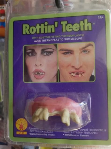 Rotten Fake Teeth Dentures Mouth Piece Halloween Costume Accessory 50 Off 449 Picclick