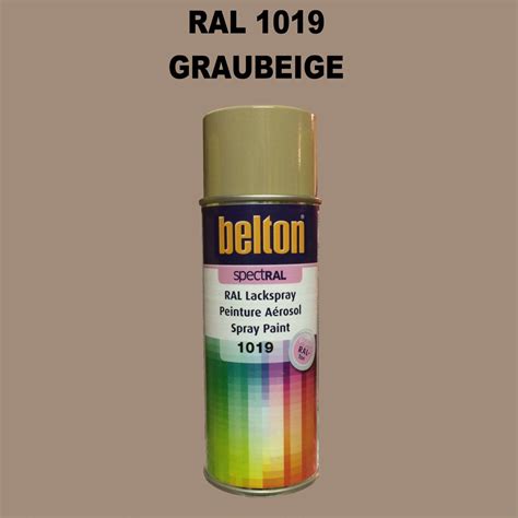 1 Stück Belton RAL 1019 Graubeige Spraydose 400ml Glänzend 6 49