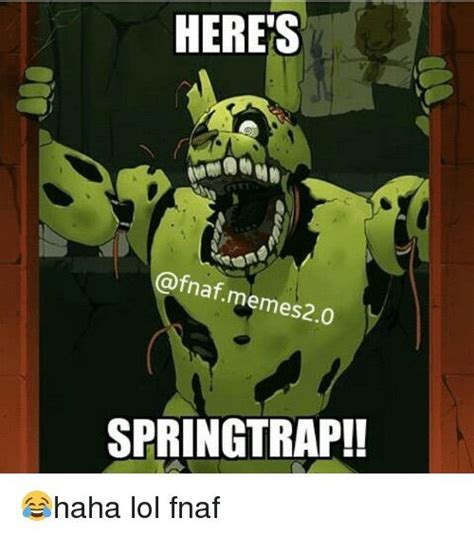 Springtrap Memes 👌🏻 Five Nights At Freddys Amino