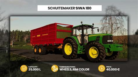 Trailer Schuitemaker Siwa 180 V1 0 Farming Simulator 22 Mod LS22 Mod