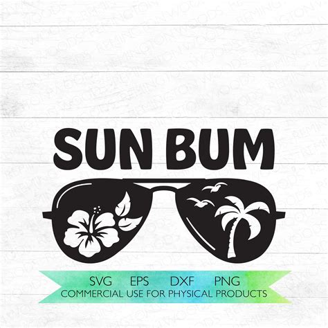 Sun Bum Summer Sun Glasses Svg Sunglasses Svg Digital Etsy