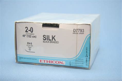 Ethicon Suture D7793 2 0 Silk Black 48 En S Taper Esutures