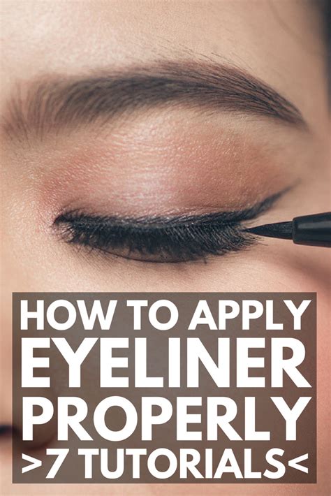 How to apply eyeliner photos. 7 fantastic tutorials to teach you how to apply eyeliner ...
