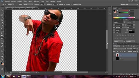 Como Quitar El Fondo A Una Imagen En Photoshop Cs6 Youtube