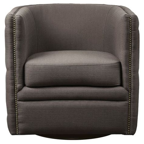 Olliix By Madison Park Capstone Taupe Swivel Chair Bob Mills Furniture