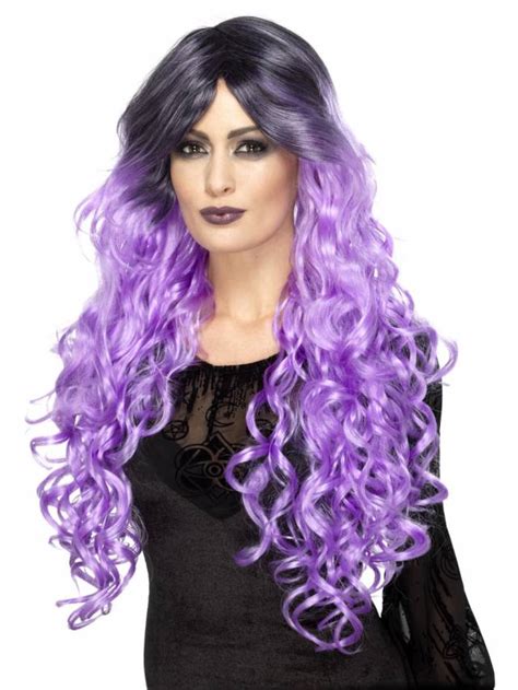 Gothic Glamour Wig Purple