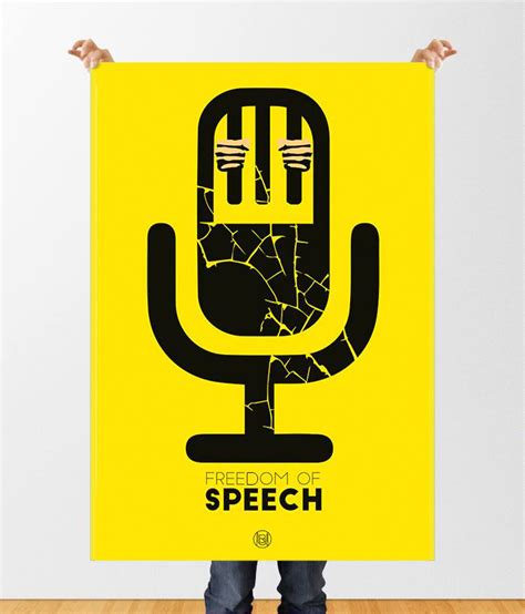Freedom Of Speech Poster On Behance