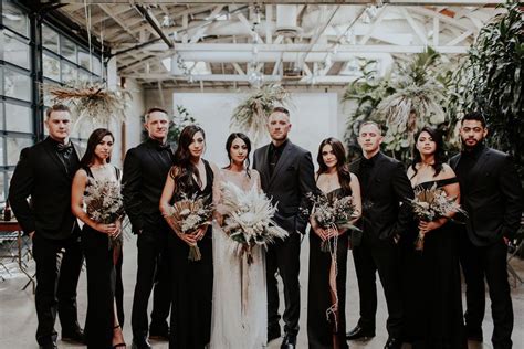 pin by amanda smith on dream wedding in 2020 black bridal parties bridal party attire