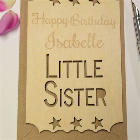 Check spelling or type a new query. personalised little sister birthday card by hickory dickory designs | notonthehighstreet.com